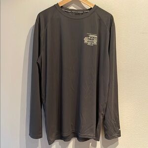 Surf Style Performance UPF Gray Long Sleeve Shirt, Daytona Beach, Size 2XL